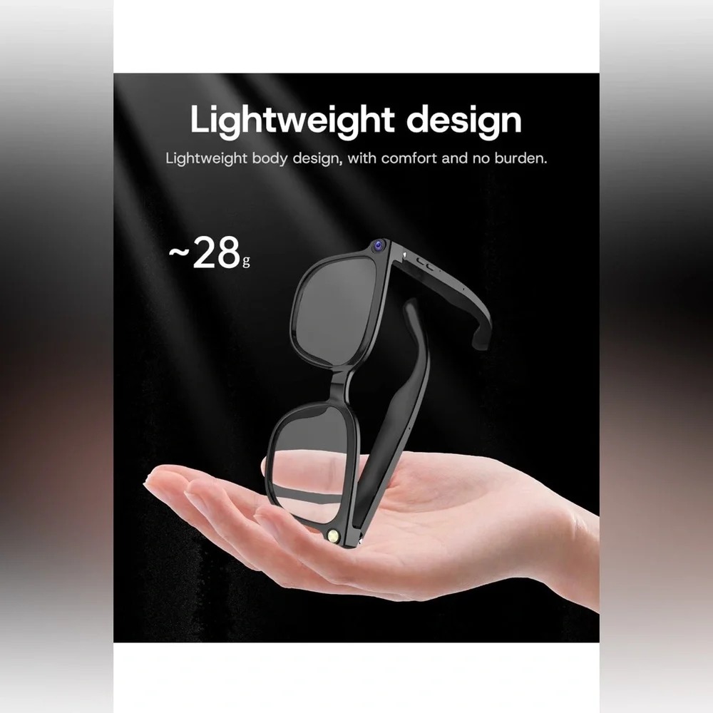 AI Smart Glasses with Bluetooth for Men and Women with 8 MP Camera